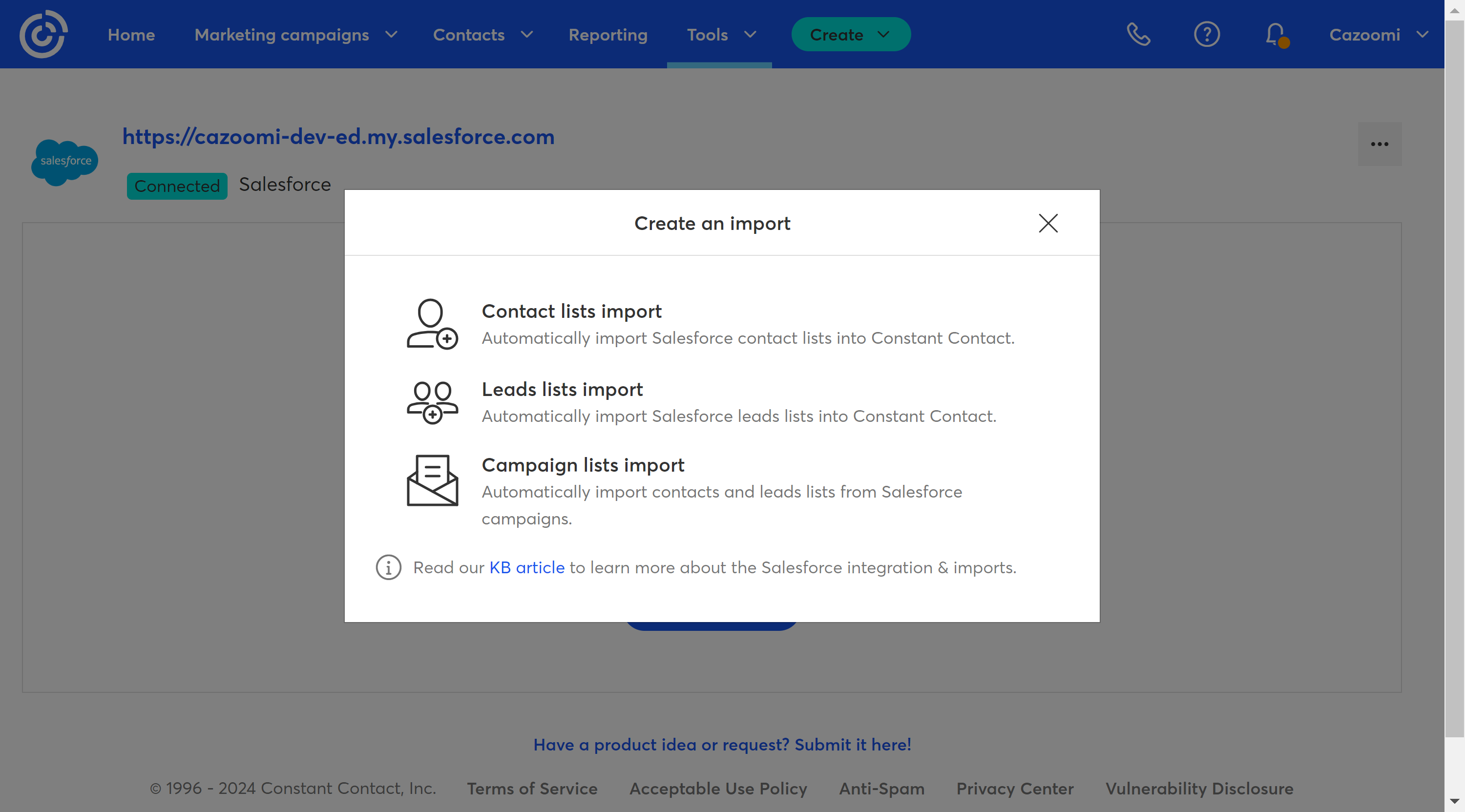 Constant Contacts Native Salesforce Integration Vs Syncapps Help Center 9774