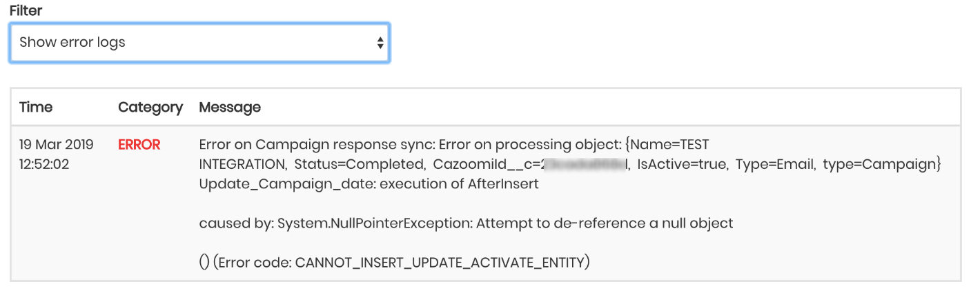 Error caused by System.NullPointerException: Attempt to de-reference a