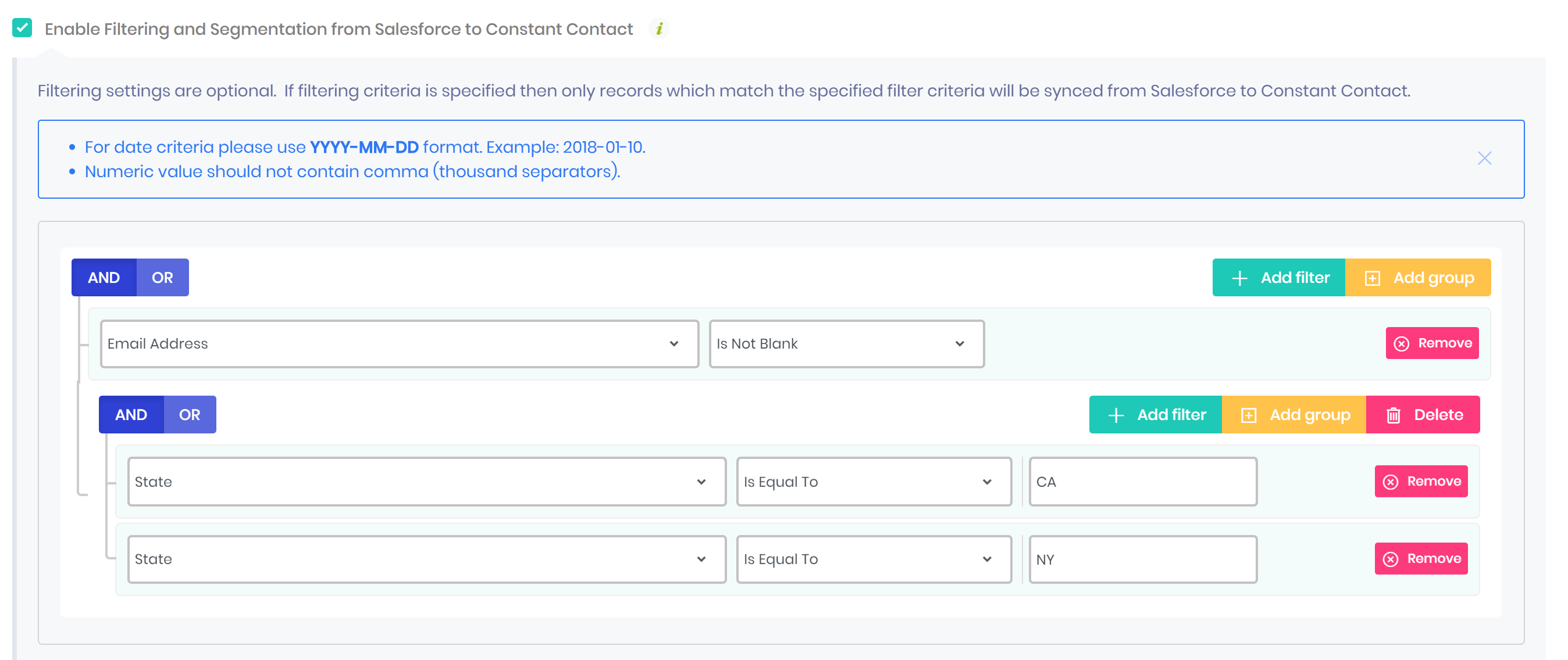 Filtering And Segmentation – Help Center